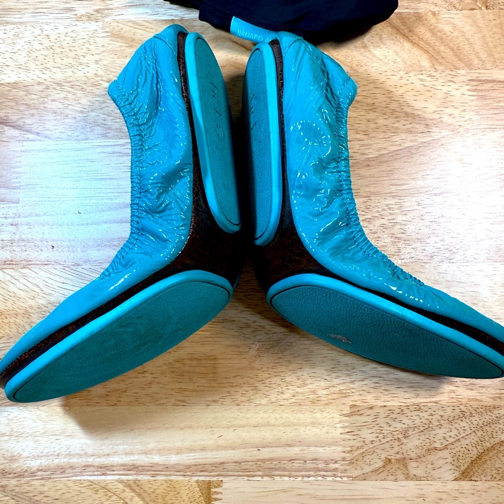 Tieks Blue Ballet Flats - Picture 4 of 5